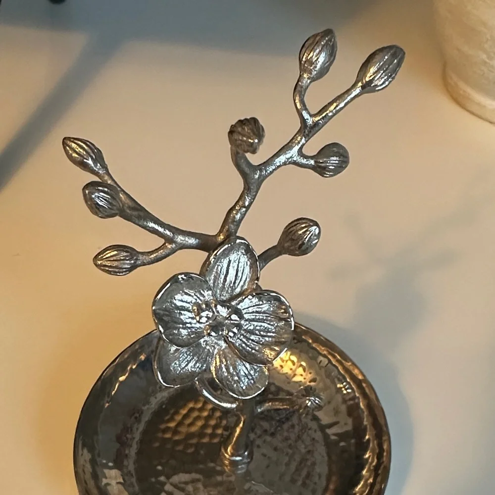 Michael Aram white orchid ring dish